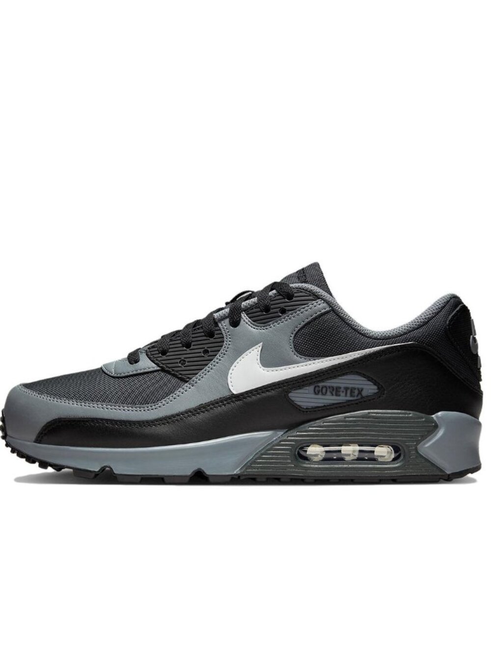 NIKE Men's Air Max 90 GORE-TEX Dark Smoke Grey Shoes Size 12.5